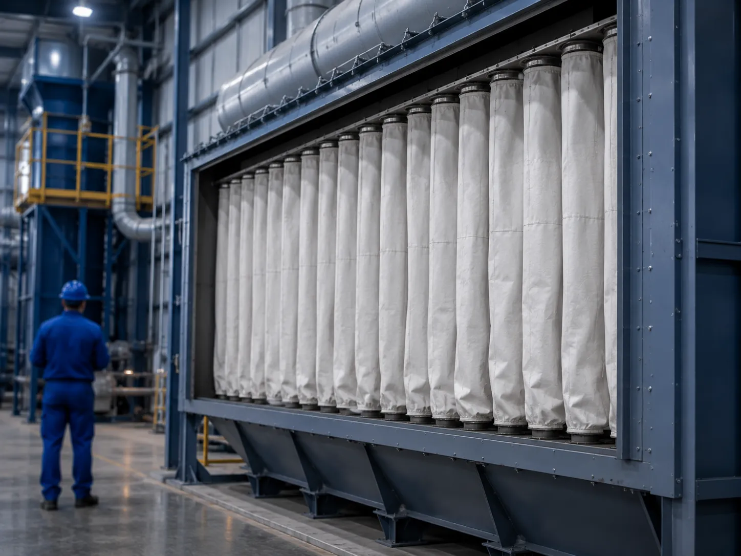 Fabric bag filter system for fine particulate capture by Airvent Systems