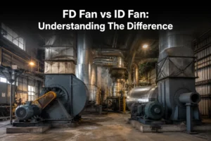 FD fan vs ID fan comparison in an industrial boiler house showing forced and induced draft fan installation.