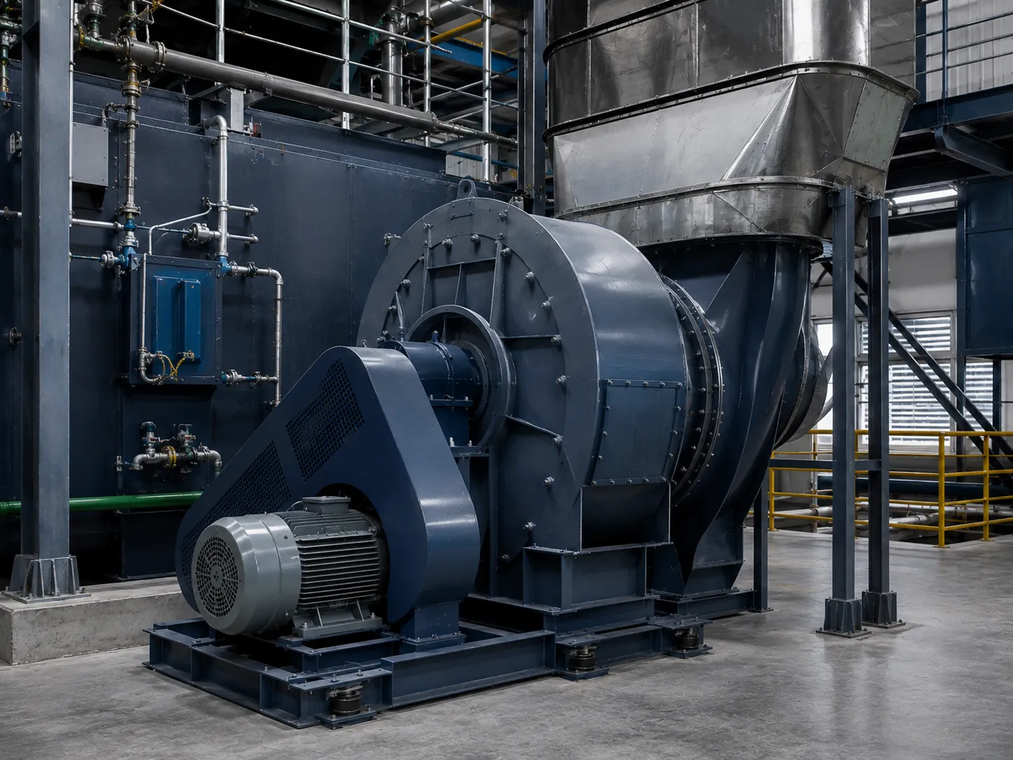 Induced Draft ID fan for flue gas extraction manufactured by Airvent Systems