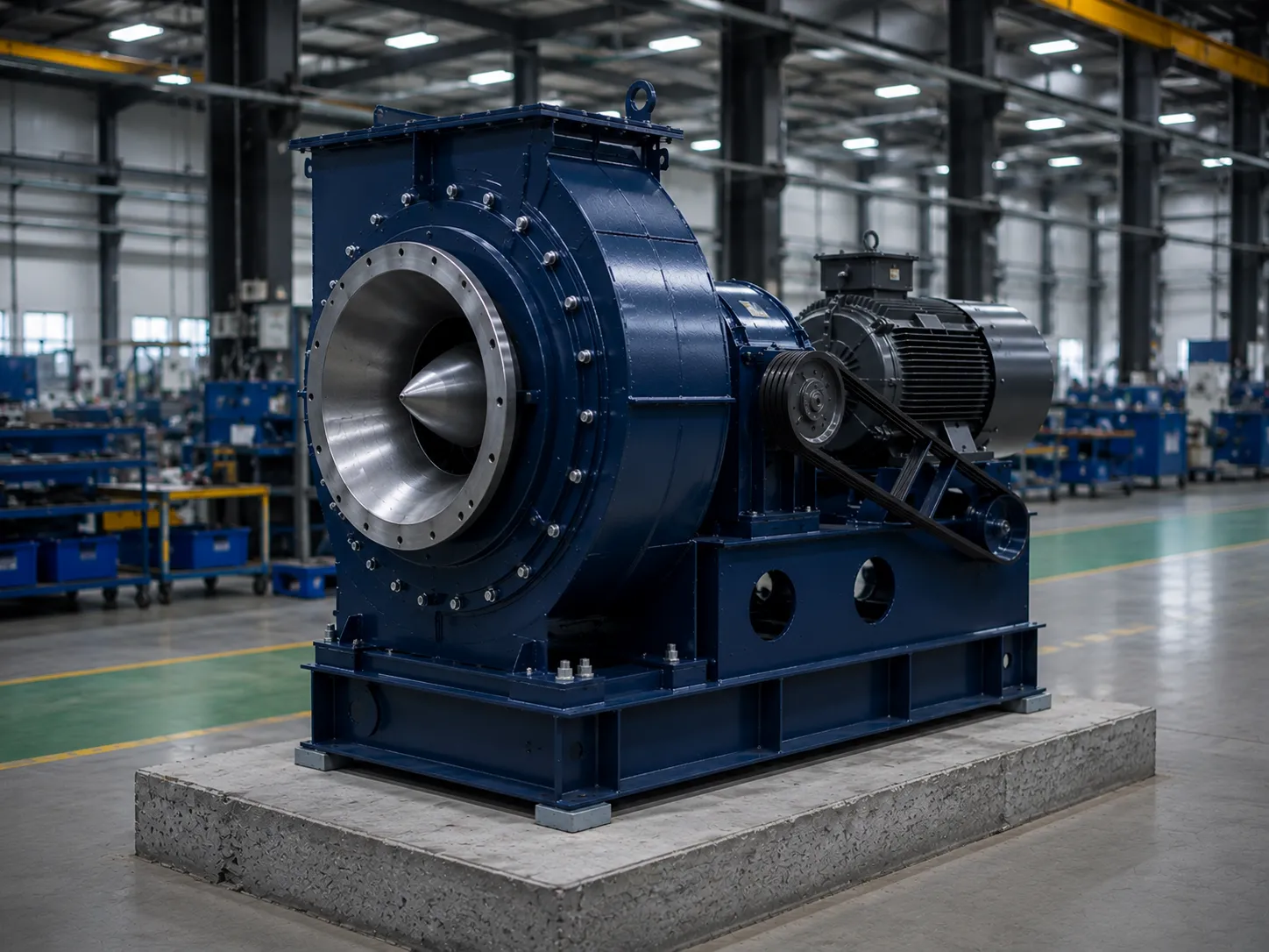 Heavy-duty industrial blower manufactured by Airvent Systems for continuous-duty airflow