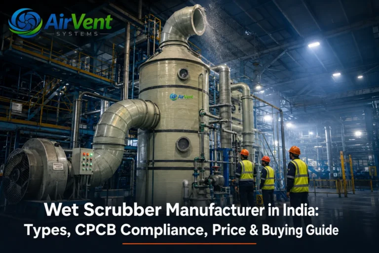 Wet scrubber manufacturer in India - complete guide to types, CPCB compliance, price and buying.